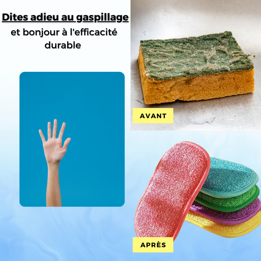 Eponge réutilisable - Ecolo™: La révolution de la propreté durable