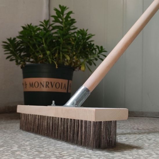 Brosse balai - Brosse métallique en acier inoxydable -Nettoyage efficace et résistant
