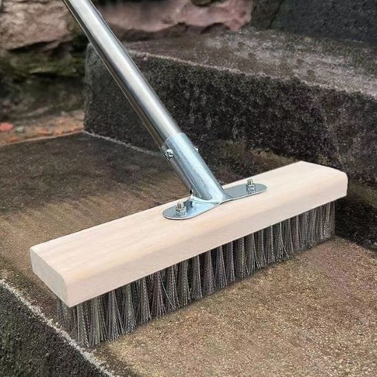 Brosse balai - Brosse métallique en acier inoxydable -Nettoyage efficace et résistant