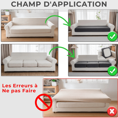 Housse de canapé d'angle - CanapéDream™ - Marron Clair - Benziclean