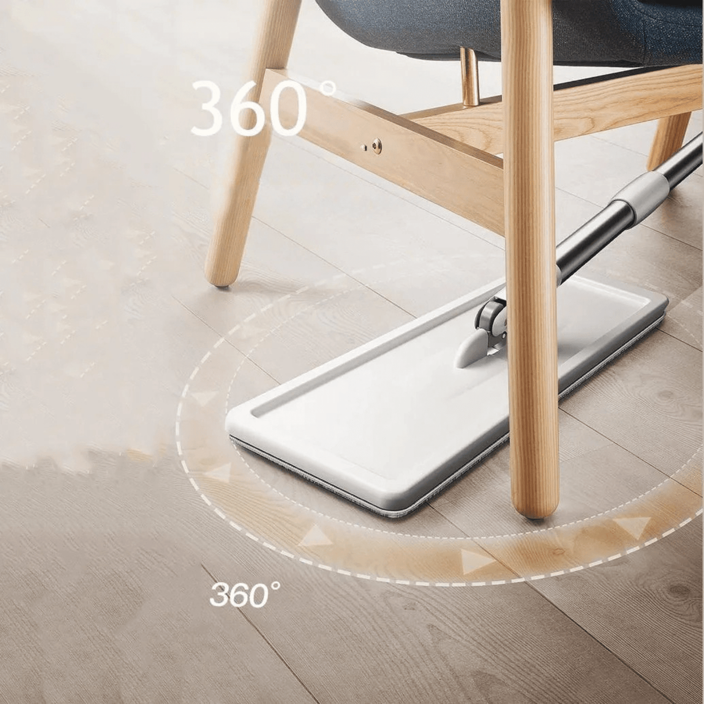 Balai et Seau Essoreur - SwiftClean™ - Ivoire - Benziclean