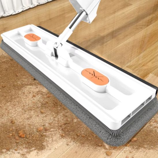 Balai serpillière plate en microfibre – Nettoyage précis et sans effort