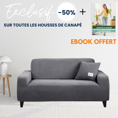 Housse de canapé d'angle RelaxSofa™Gris: Protection Élégante