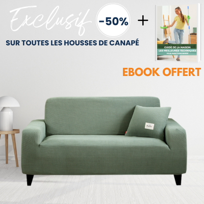 Housse de canapé d'angle RelaxSofa™Vert : Protection Élégante