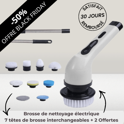 Brosse de nettoyage électrique - ElectricCleaningBrush™ - Gris