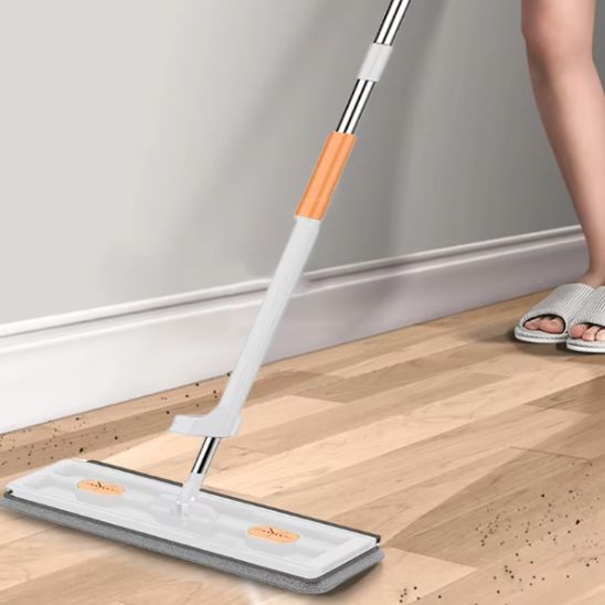 Balai serpillière plate en microfibre – Nettoyage précis et sans effort