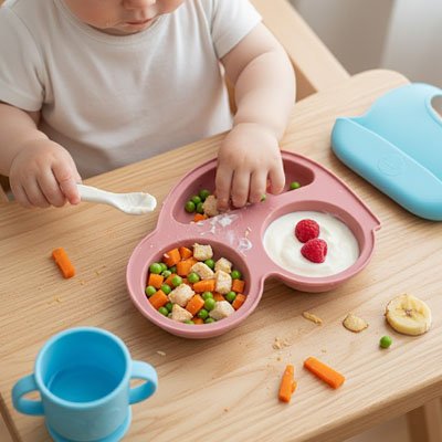 Assiette bébé ventouse 