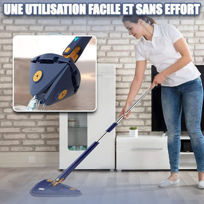 serpilleres microfibres - SOLTriangle360™ : La Serpillère Révolutionnaire pour un Nettoyage Sans Effort - Benziclean
