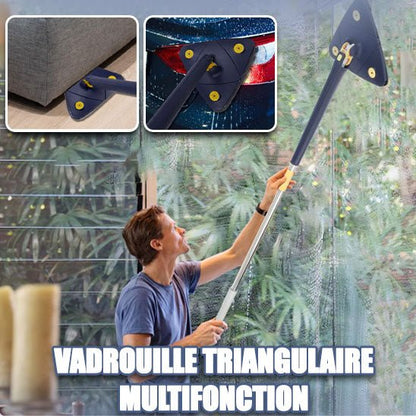 serpilleres microfibres - SOLTriangle360™ : La Serpillère Révolutionnaire pour un Nettoyage Sans Effort - Benziclean