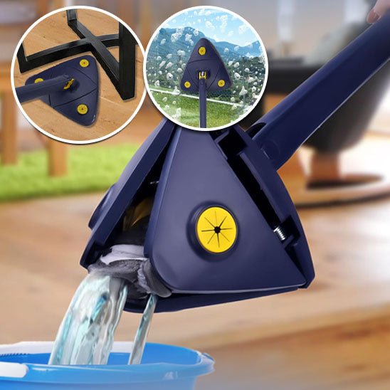 serpilleres microfibres - SOLTriangle360™ : La Serpillère Révolutionnaire pour un Nettoyage Sans Effort - Benziclean
