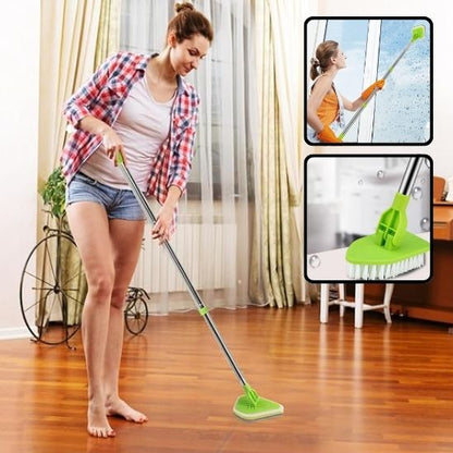 Brosse balai - Brosse de sol triangulaire – Nettoyage précis dans les moindres recoins - Benziclean