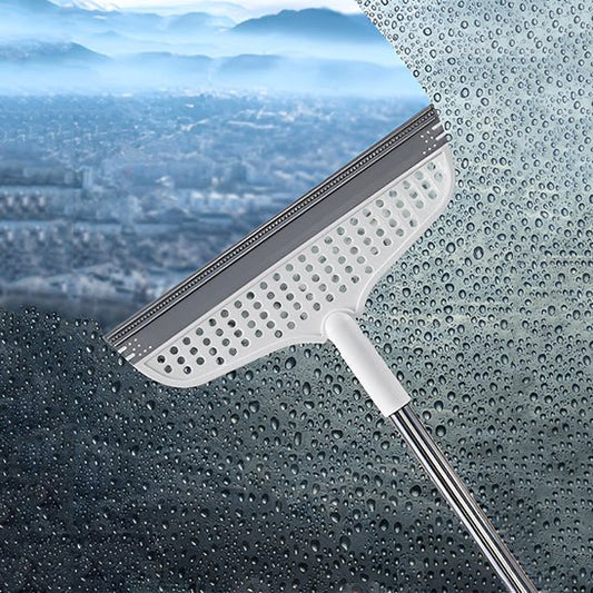 Balai magique à long pôle avec grattoir - Nettoyage facile et efficace - Benziclean