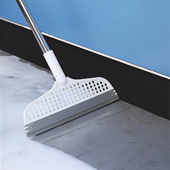 Balai magique à long pôle avec grattoir - Nettoyage facile et efficace - Benziclean