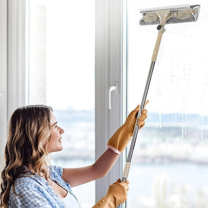 Brosse à vitre 2 - en - 1 avec réservoir | CleanGlass - Benziclean