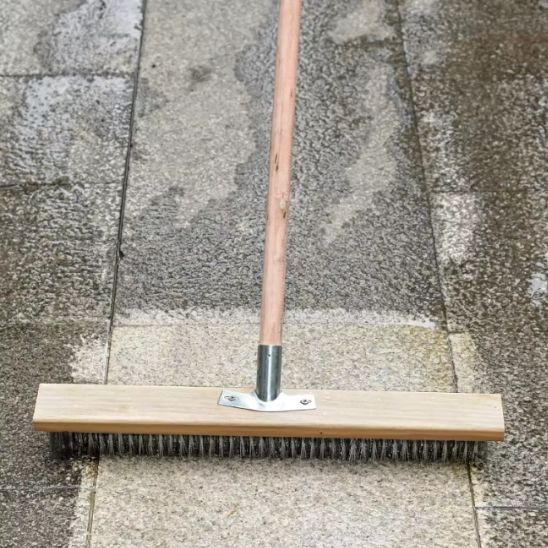 Brosse balai - Brosse métallique en acier inoxydable - Nettoyage efficace et résistant - Benziclean