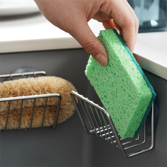 Étagère éponge Inox pour évier pour un rangement pratique de votre cuisine - Benziclean
