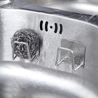 Organisateur de cuisine porte - éponge en acier inoxydable - Benziclean