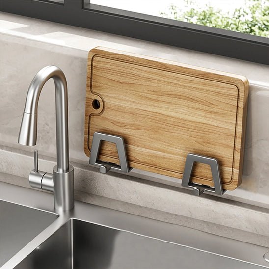 Porte - éponge auto - adhésif en acier inoxydable – Pratique, élégant et résistant - Benziclean