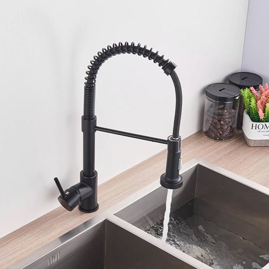 robinet cuisine - MATrob™ - extractible noir - Benziclean