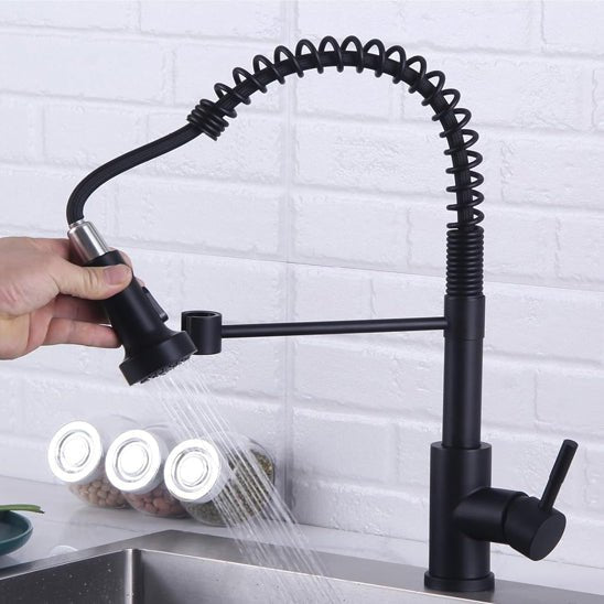 robinet cuisine - MATrob™ - extractible noir - Benziclean