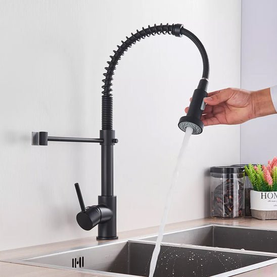 robinet cuisine - MATrob™ - extractible noir - Benziclean