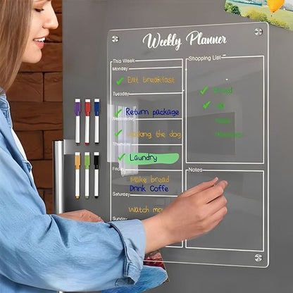 Tableau magnétique - MemoFridge™ – Vos idées toujours sous les yeux : l'assistant familial indispensable - Benziclean