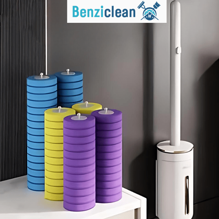 Brosse wc - FlushEase™ Révolutionnaire pour un Nettoyage Rapide et Hygiénique - Benziclean