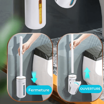 Brosse wc - FlushEase™ Révolutionnaire pour un Nettoyage Rapide et Hygiénique - Benziclean