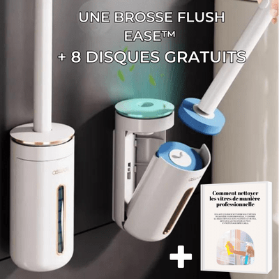 Brosse wc - FlushEase™ Révolutionnaire pour un Nettoyage Rapide et Hygiénique - Benziclean