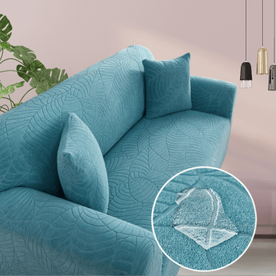 Housse de Canapé d'angle - EliteShield™ Fleuve Bleu - Benziclean