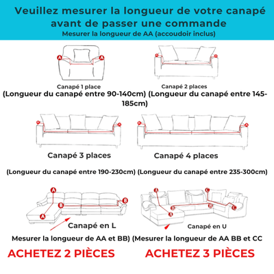 Housse de Canapé d'angle - EliteShield™ Fleuve Bleu - Benziclean