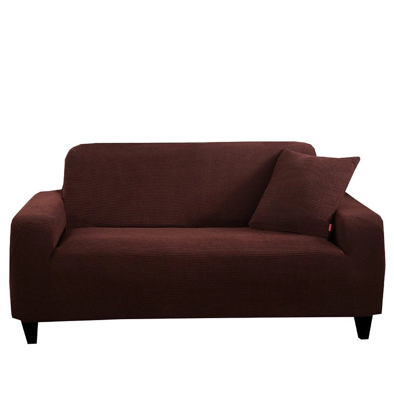 Housse de canapé d'angle RelaxSofa™Marron Foncé: Protection Élégante - Benziclean