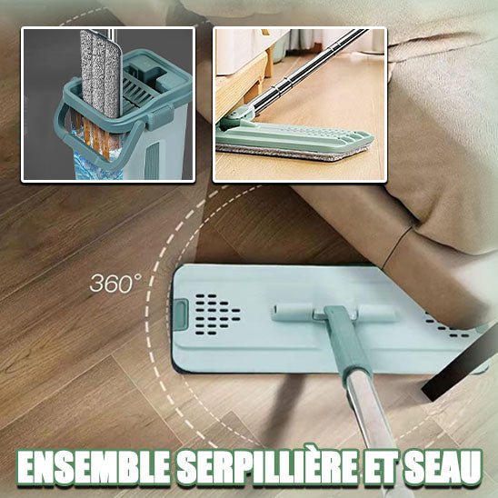 Serpillere microfibre - ParisPro™ : Révolutionnez Votre Nettoyage ! - Benziclean