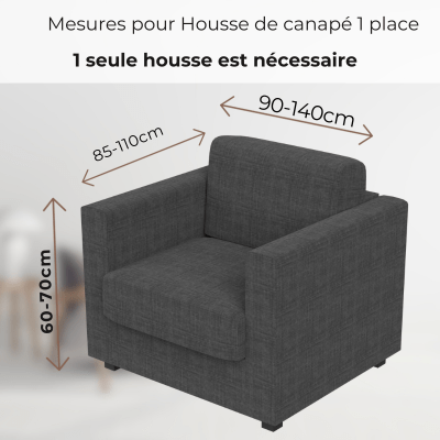 Housse de Canapé d'angle - EliteShield™ Fleuve Bleu - Benziclean