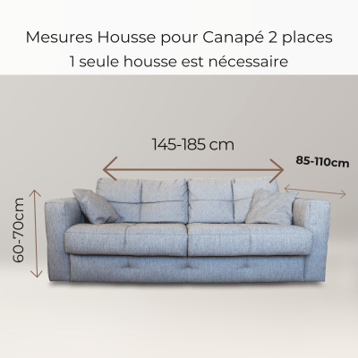 Housse de Canapé d'angle - EliteShield™ Fleuve Bleu - Benziclean
