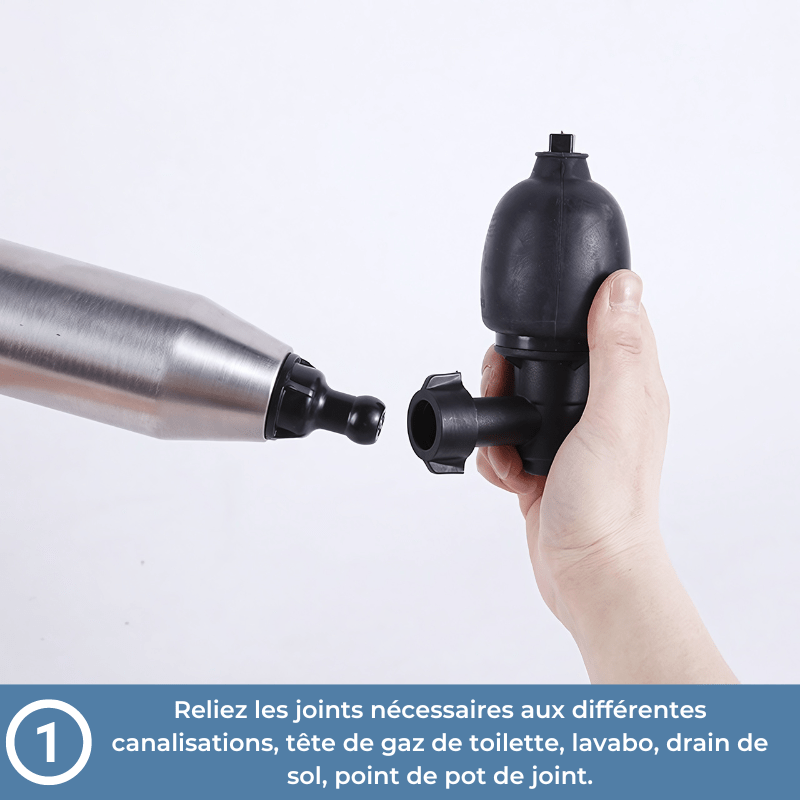 Le Déboucheur WC - UnblockerPro™Gris : Le Déboucheur Révolutionnaire pour une Plomberie Sans Souci - Benziclean