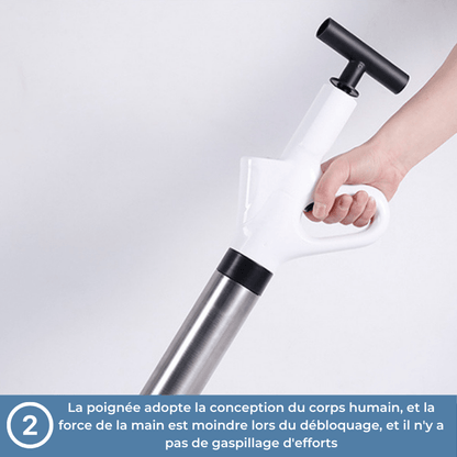 Le Déboucheur WC - UnblockerPro™Gris : Le Déboucheur Révolutionnaire pour une Plomberie Sans Souci - Benziclean