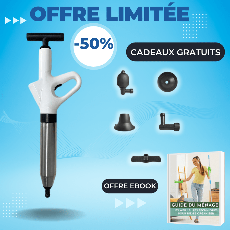 UnblockerPro™ Blanc : Le Déboucheur WC Révolutionnaire pour une Plomberie Sans Souci 4 - Benziclean