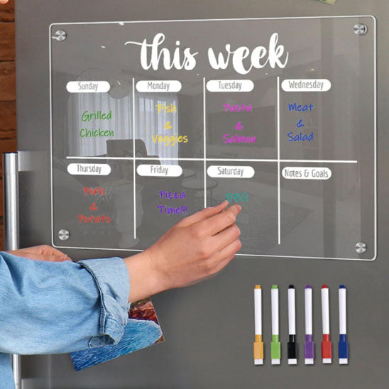 Tableau magnétique- MemoFridge™ – Vos idées toujours sous les yeux : l'assistant familial indispensable