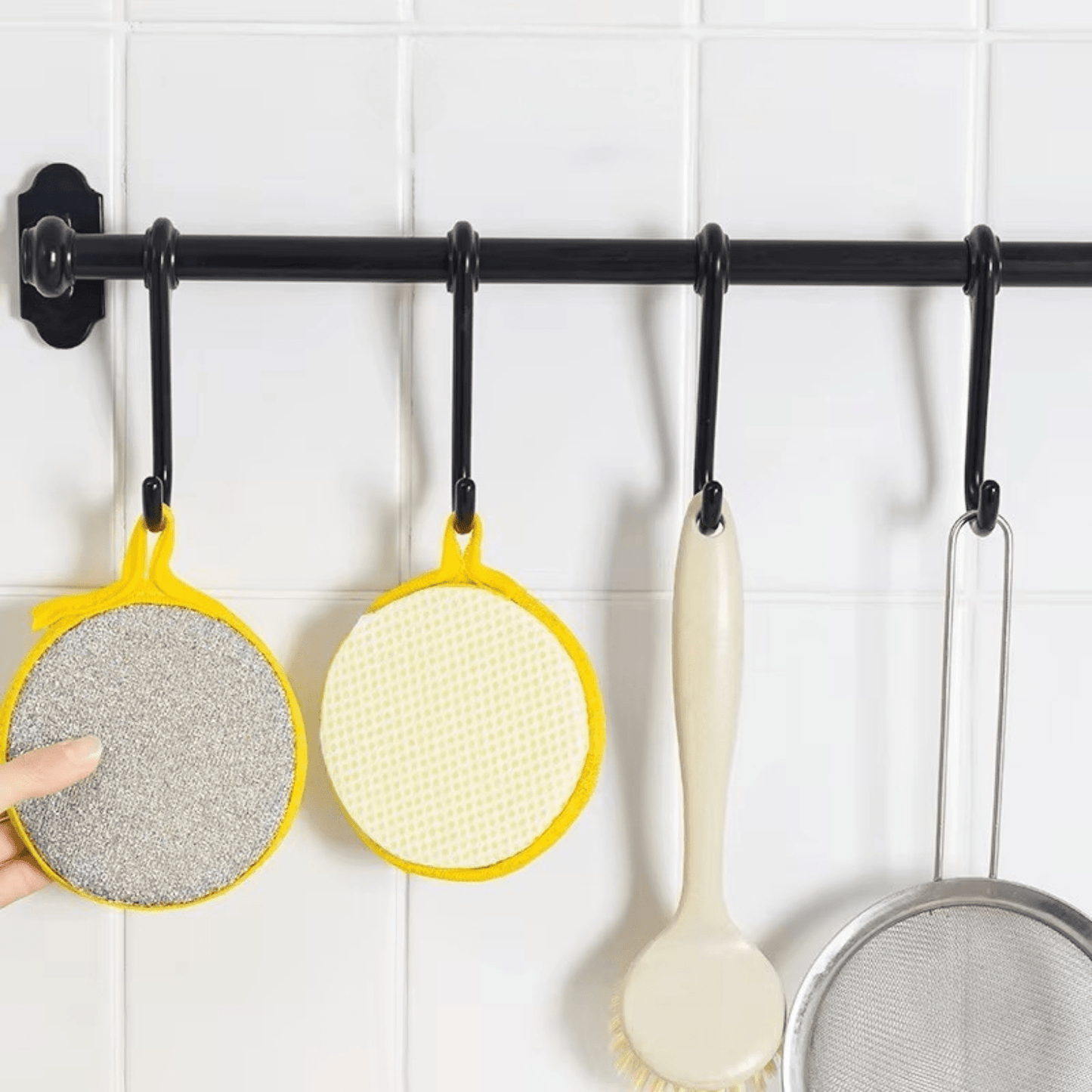 Eponge Vaisselle - ScrubMaster™ - Jaune - Benziclean