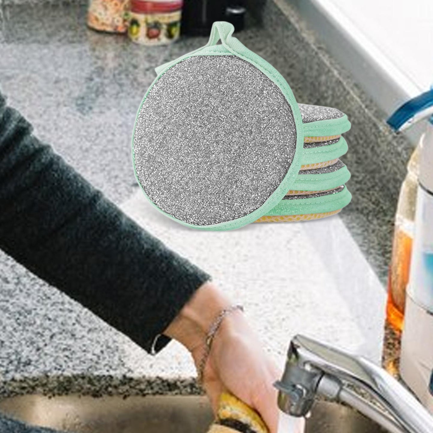 Eponge Vaisselle - ScrubMaster™ - Vert - Benziclean