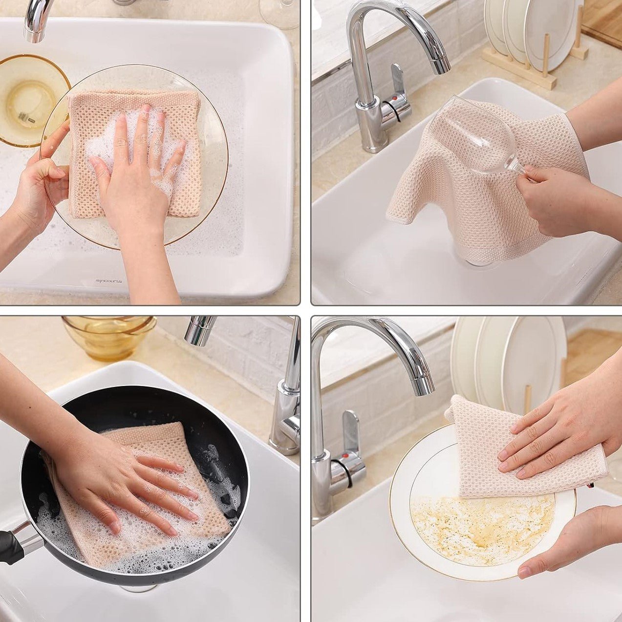 Torchon de Cuisine - CottonClean™ - Beige - Benziclean