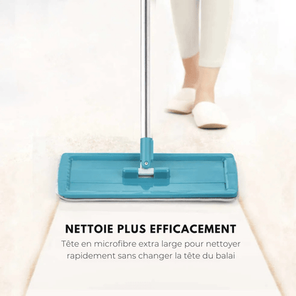 Balai et Seau Essoreur - SwiftClean™ - Bleu - Benziclean