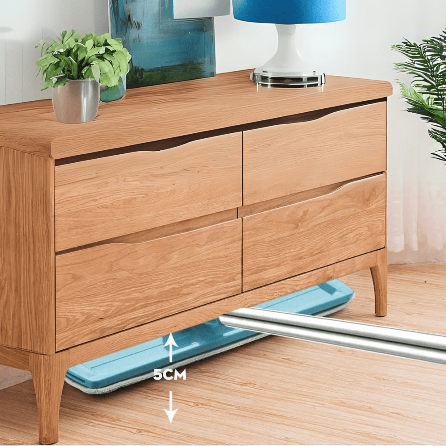 Balai et Seau Essoreur - SwiftClean™ - Bleu - Benziclean