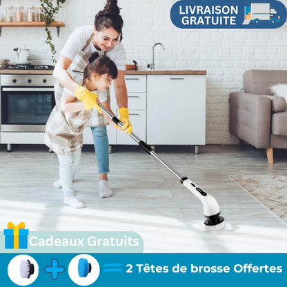Brosse de nettoyage électrique - ElectricCleaningBrush™ - Gris - Benziclean