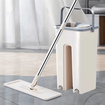 Balai et Seau Essoreur - SwiftClean™ - Ivoire - Benziclean