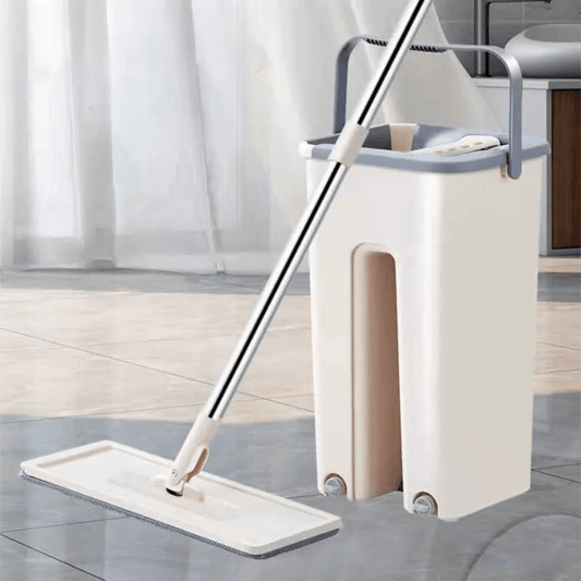 Balai et Seau Essoreur - SwiftClean™ - Ivoire - Benziclean