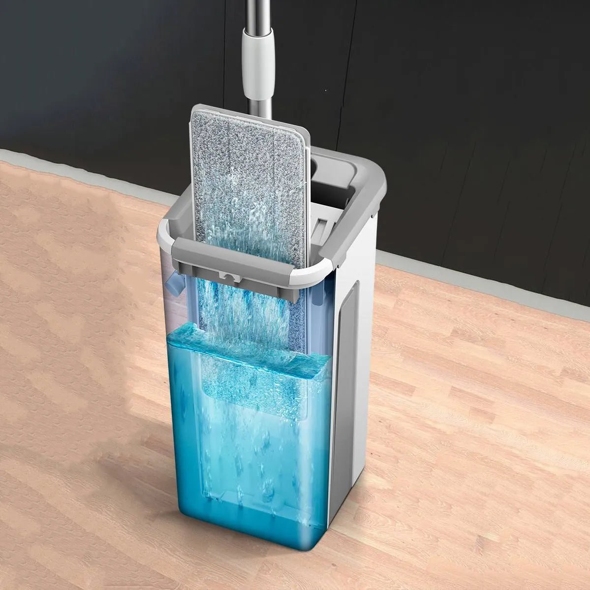 Balai et Seau Essoreur - SwiftClean™ - Ivoire - Benziclean