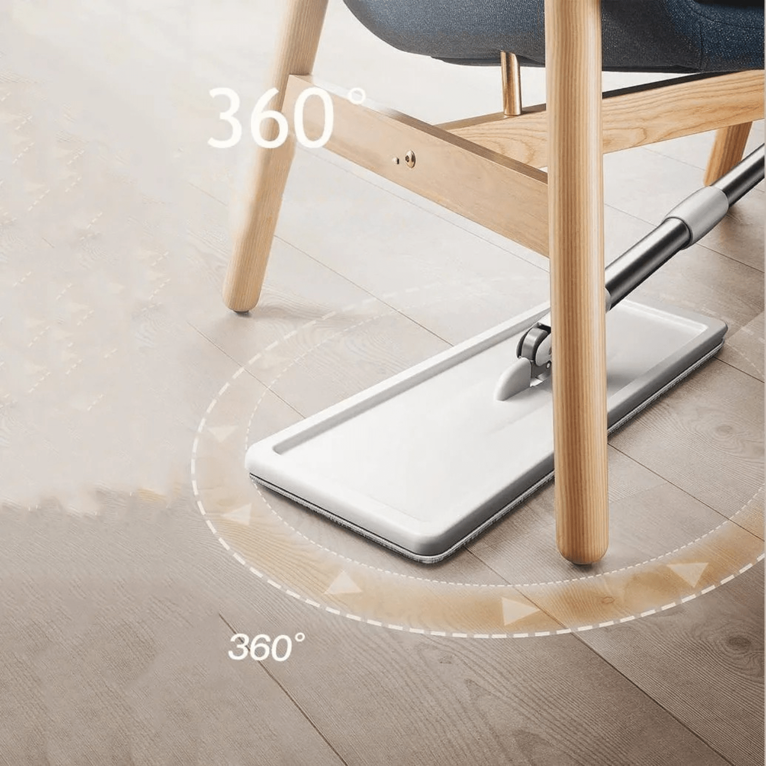 Balai et Seau Essoreur - SwiftClean™ - Ivoire - Benziclean