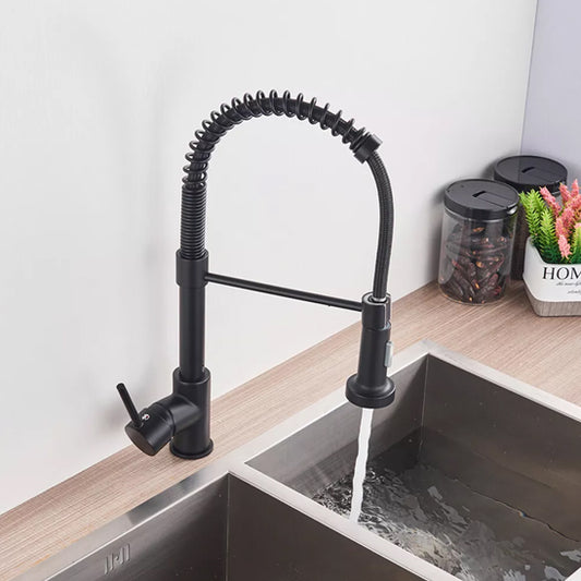 robinet cuisine - MATrob™- extractible noir